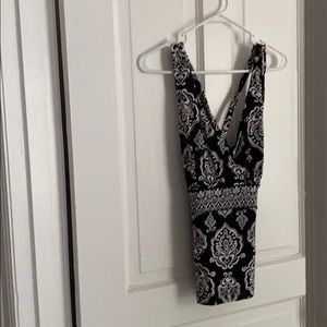 Black and white, White House Black Market top.